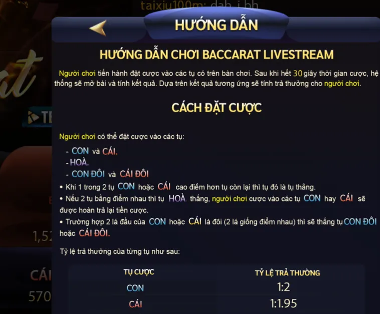 Baccarat Livestream Tại SunWin Trải Nghiệm Đẳng Cấp Sòng Bạc Hoàng Gia Đỉnh Cao