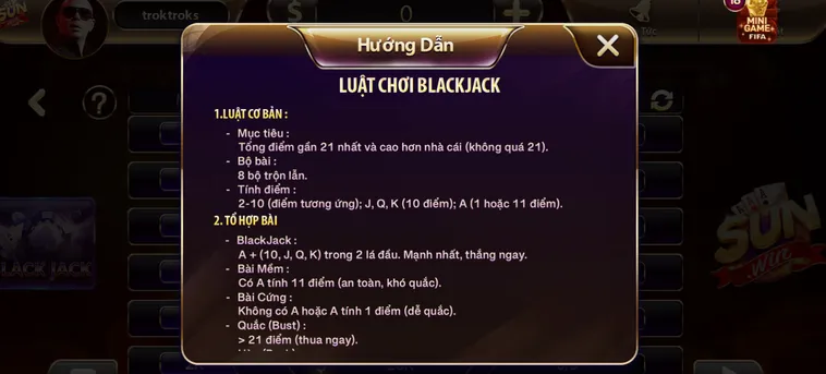 Khám Phá Sức Hút Tuyệt Vời Từ Trò Chơi Black Jack Tại SunWin Uy Tín