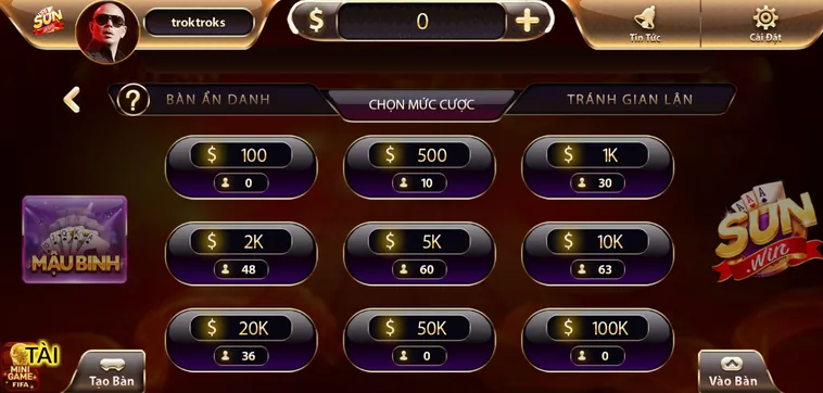 Mậu Binh Tại SunWin Sảnh Chơi Bài Trí Tuệ Đỉnh Cao Hấp Dẫn Nhất Hiện Nay