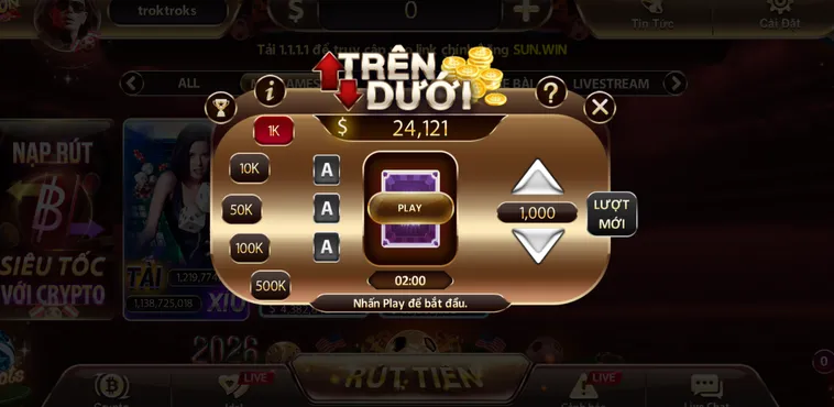 Trải Nghiệm Đỉnh Cao Với Minigame Trên Dưới Tại SunWin Đẳng Cấp Nhất