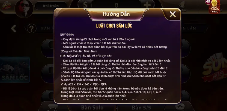 Sâm Lốc Tại SunWin Đấu Trường Bài Bạc Tốc Độ Và Đầy Hấp Dẫn